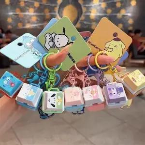 산리오 캐릭터 키보드 피젯 키홀더 1P 장난감 키링