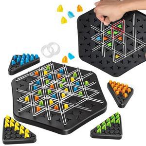 체인 삼각형 게임 Triggle 고무 밴드 교육 대화 전투 세트 가족 파티 선물