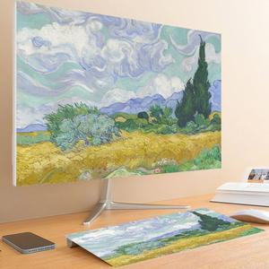 모니터커버 가리개 컴퓨터 화면보호 명화그림 32인치 27인치 덮개