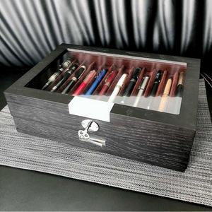 만년필 보관함 수납장 디스플레이 럭셔리 1단 원목 보관 12개 펜케이스 정리함