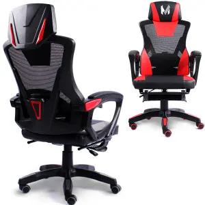 플로릭 허리받침 헤더 메쉬 각도조절 바른자세 학생 사무실 컴퓨터 게이밍의자