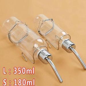 180/350mL 방수 헤드 케이지 마시는 병 물주기 Hamsters 용 물병 자동 토끼 워터 디스펜서