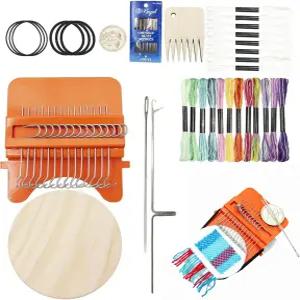 니트 패치 키트 미니 덧댐 직조 도구 보이는 수선을 위한 작은 휴대용 수공예 DIY 수리 키트(03)