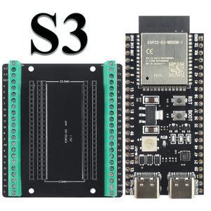 확장 어댑터 키트가 포함된 ESP32 S3 개발 보드 2.4G Wifi BT 모듈 ESP32-S3-WROOM-1 N8R2 N16R8 44Pin Typ