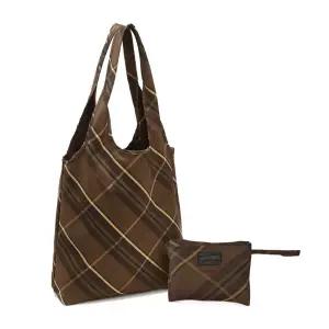 헤지스 HAZZYS 브라운 체크 숄더백 WIBA4F059W2