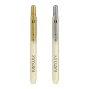 모리스 저스트클릭 메탈릭마카S 노크식 골드 실버 낱색