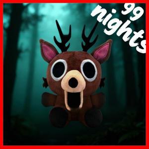 숲속의 99일 사슴 봉제 인형 영화 캐릭터 동물 키체인 팬 생일 선물 장난감 할로윈