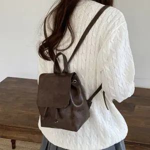 가죽백팩 미니 대학생 대학생백팩 미니백팩 여자