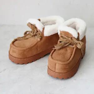 [롯데백화점]원더슈즈 페르시안 따뜻하고 편한 미끄럼방지 숏 퍼 부츠 4.5CM BD-HP915