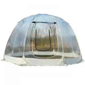 원터치 투명 돔 길이 카페 텐트 야외 접이식 PVC