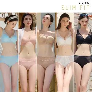 비비안 슬림핏 19차 빅사이즈 노와이어 메쉬 런닝 브라렛 브라팬티세트(S-XXL)