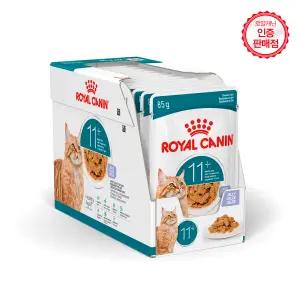 로얄캐닌 고양이사료 캣 에이징 11+ [젤리] 파우치 85g 12개 (1BOX)