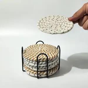 WL 코스터 세트 8p 컵받침 소품 매트