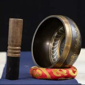 싱잉볼 티베트 노래 그릇 세트 쿠퍼 사운드 명상 요가 수제 8cm125cm