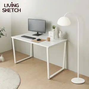 [리빙스케치] 퀴리 900X700 책상[착불]E0등급 국내제작 학생용 사무용 컴퓨터 철제 책상
