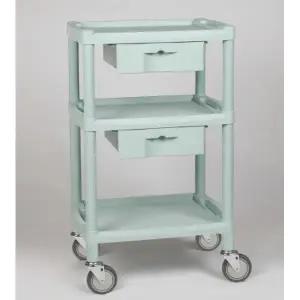 [열린세상] 다용도 병원 드레싱 3단 서랍 2칸 이동카트 Y-401C - 높이 930mm