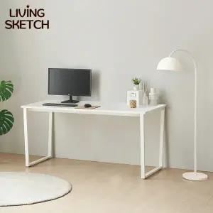 [리빙스케치] 퀴리 1500X700 책상[착불]E0등급 국내제작 학생용 사무용 컴퓨터 철제 책상
