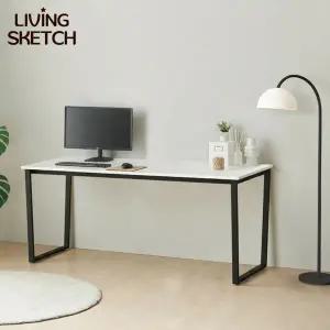 [리빙스케치] 퀴리 1800X700 책상[착불]E0등급 국내제작 학생용 사무용 컴퓨터 철제 책상