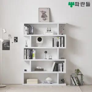 파란들가구 모듈 1200 5단책장 인테리어책장 수납장식장