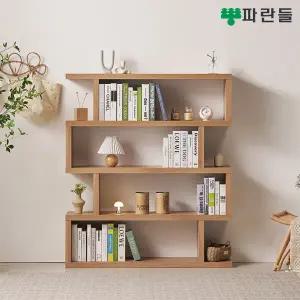 파란들가구 모듈 1200 4단책장 인테리어책장 수납장식장