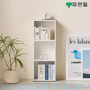 파란들가구 E0목재 LPM 폭40cm 3단책장 틈새책장 틈새수납장