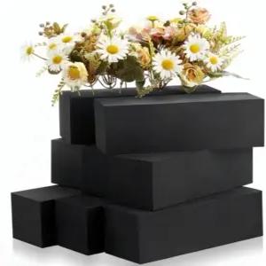인공 꽃꽂이 내후성 12피스 9x3x3인치 야외 웨딩 홈 데코용 재사용 가능한 플로럴 폼 블록(12 9x3 x 3 )