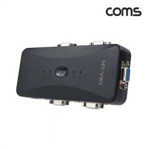 Coms VGA USB KVM 스위치 선택기 4X1 4포트 PC 4대 주변장치 연결 TB721
