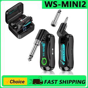 [호환품]WS-Mini 호환2 2.4GHz 무선 기타 시스템(4채널) 충전식 송수신기 베이스 및 전자 악기용