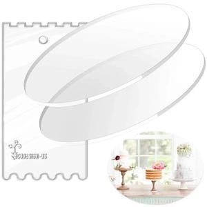 46810 인치 릴 케이크  라운드 보드 생일 축하 트리밍 서클 클리어 방풍 시트 플레이트 장식 도구