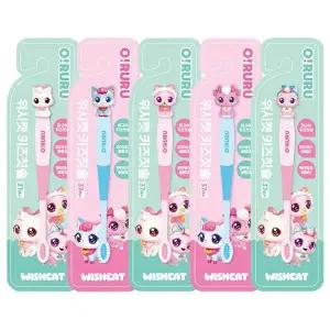 [에이치플러스몰]WL 오루루 위시캣 키즈 피규어 칫솔(혼합)-20EA