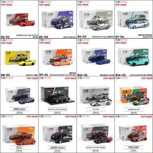 XCARTOYS POP RACE 1/64 스카이라인 GT-R V8 NSX EVA01 YARIS 992 스팅어 Stagea R34 자동차 합금 다이캐스