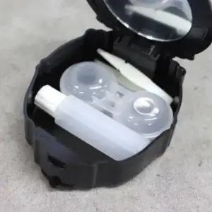 장미 디자인 소프트 케이스 블랙 색상 보관함 렌즈통 (WFKIRHO)