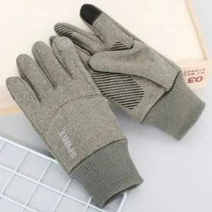 논슬립 겨울 터치 라이더 기모 털 장갑 M 그레이 (WFKISLG)