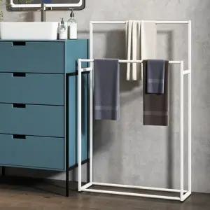 다기능 타월랙 스탠드형 옷걸이 수건걸이 욕실 건조 침실