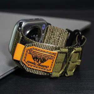 Apple Watch 밴드 용 캔버스 스포츠 스트랩 49mm 울트라 45mm 44mm 41mm 40mm 나일론 알파인 트레일 루프