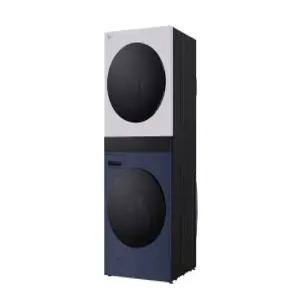 LG전자 트롬 AI 오브제컬렉션 워시타워 WA2525YMHF 세탁기 건조기 세트 네이비 그레이 상하