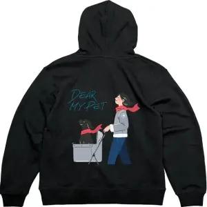 후드집업 뒷면 DEAR MY PET그림 다양한색상 전사이즈 (WFKKDNF)