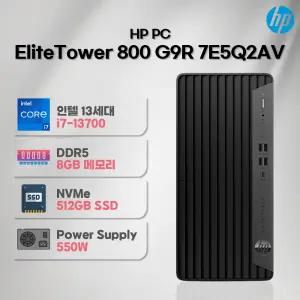 HP 엘리트데스크 800 G9R 7E5Q2AV 인텔 i7-13700 데스크탑 사무용 컴퓨터 본체 PC
