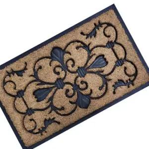 수공예 코코넛 야자섬유 클래식 무늬 현관매트 발매트 야자매트 코코넛매트 현관매트 발매트 도어매트