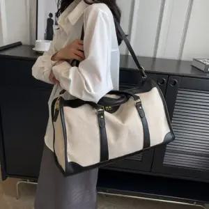 베로나 투톤 캔버스 보스턴백 남녀공용 여행가방 여행가방 대용량가방 대용량보스턴백
