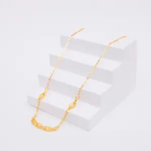 [베티블루] 995 999 24K 순금 비즈 포인트 체인 여성 여자 7.5g 금 목걸이