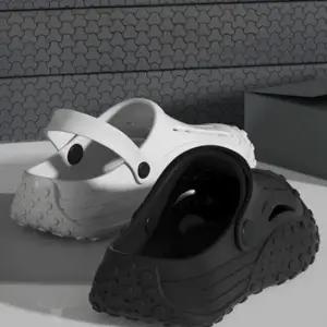 흰색 여름슬리퍼 여자 남자 키높이 통굽 실내 작업용