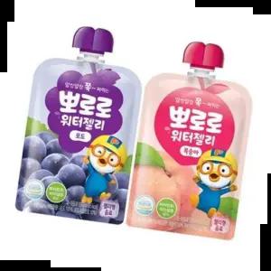 뽀로로 워터젤리 포도 복숭아 각 총20개입 120ml 10개