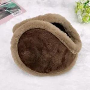 귀마개 브라운 보온 귀마개 방한귀마개 방한모자 털귀 WFLRJ9G