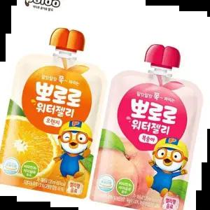 뽀로로 워터젤리 오렌지 복숭아 각 총20개입 120ml 10개