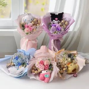 초콜릿 입학식 축하 졸업식 산리오 진주레이스 페레로로쉐 비누꽃다발