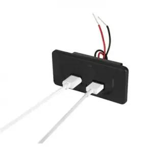 매립형 DIY 카라반 캠핑카 충전 포트 4.8A USB 듀얼 WFLRJ4M