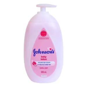 존슨즈 베이비 로션 핑크 500ml순한 순한크림 보습 아기 목욕용품 유아 바디