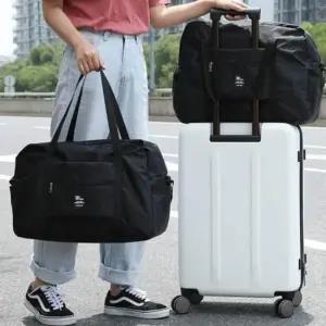 출장용 크로스 결합 보스턴 토트백 남녀 공용 태슬 숄더 여행 가방 태슬사각숄더백