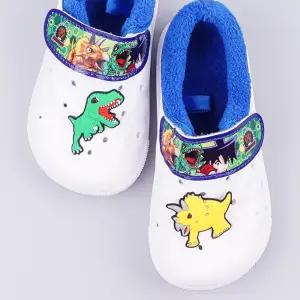 공룡메카드 겨울 방한EVA 내피 실내화 털실 어린이 캐릭터 어린이털